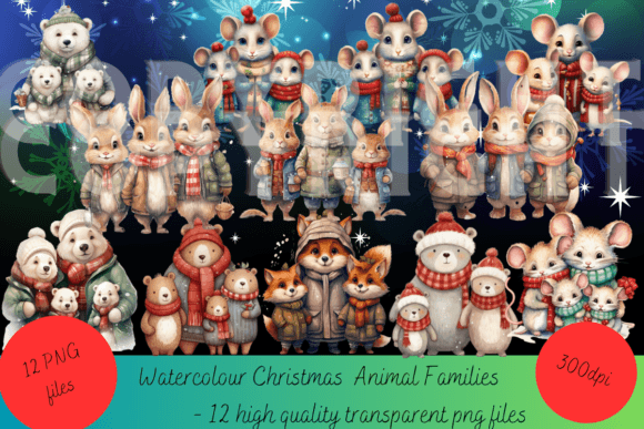 Animal Family Christmas: Your Essential Holiday Design Kit