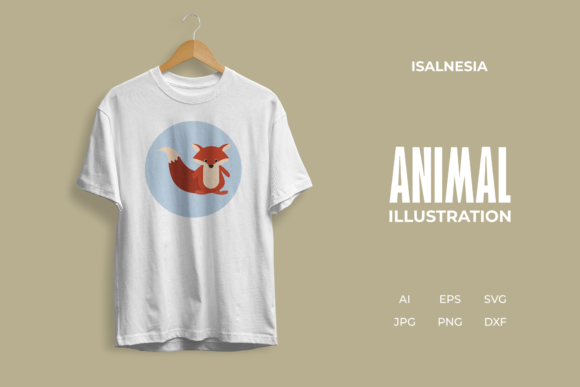 Animal Fox Character Illustration: A Versatile Design Asset