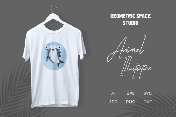 Animal Shark Illustration Character: A Bold Asset for Modern Design
