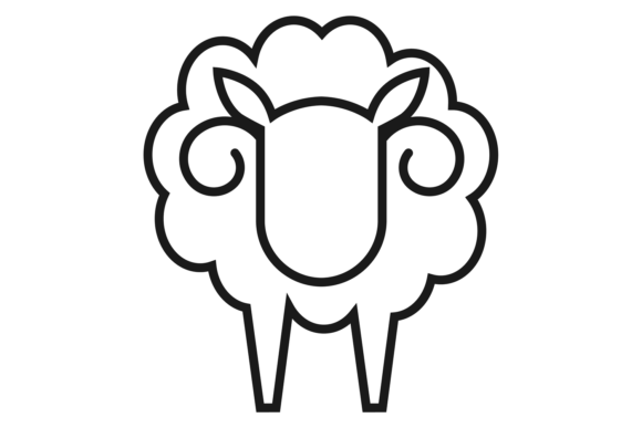 Charming Sheep Line Icons for Modern Branding