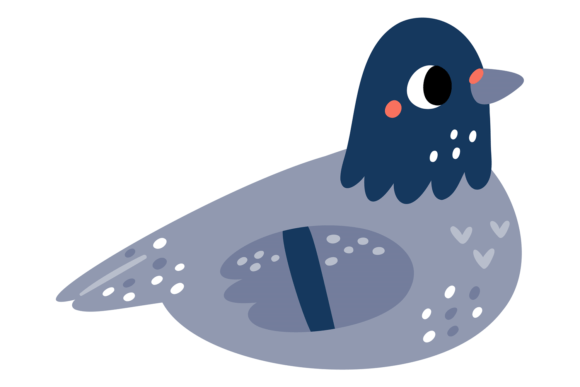 Cute Dove Character: The Lovely Bird for Creative Projects