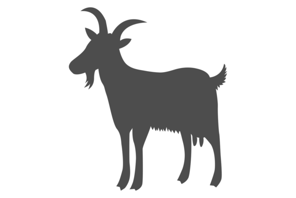 Goat Black Icon: The Modern Farm Animal Silhouette for Your Brand