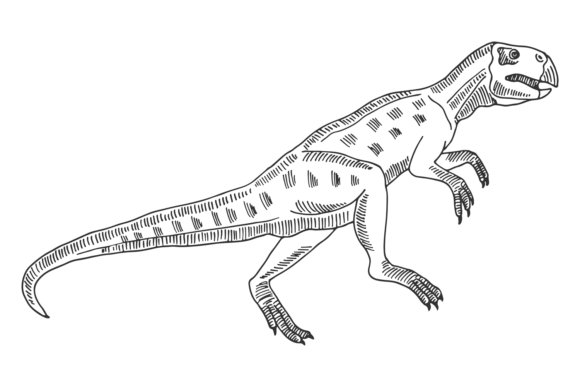 Jurassic Animal Sketch: Hand Drawn Dinos for Authentic Design