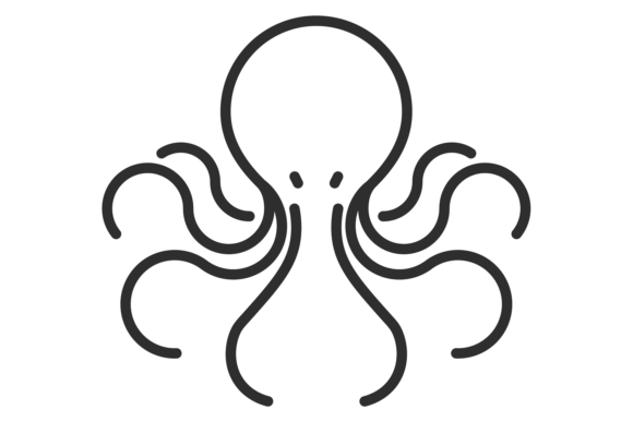Octopus Line Icon: A Sea Animal for Modern Design