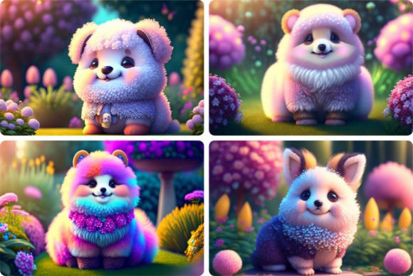 The Irresistible Charm of Cute, Fluffy Animal Illustration